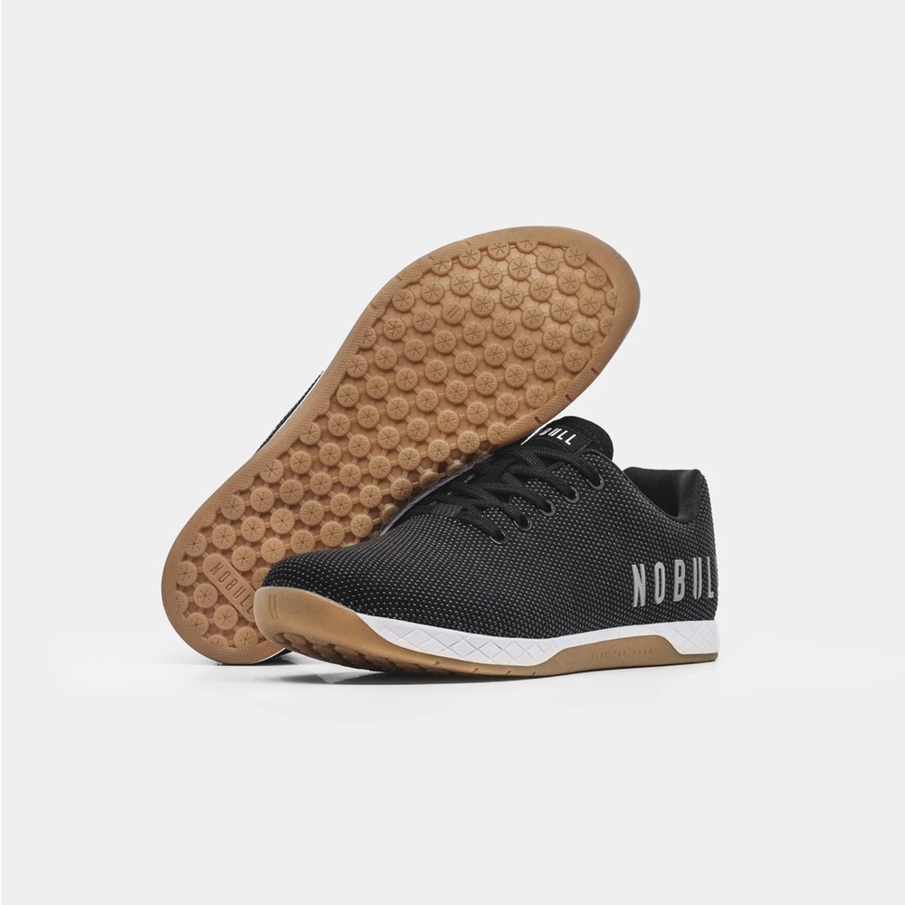 Black/white/gum NoBull CrossFit trainers